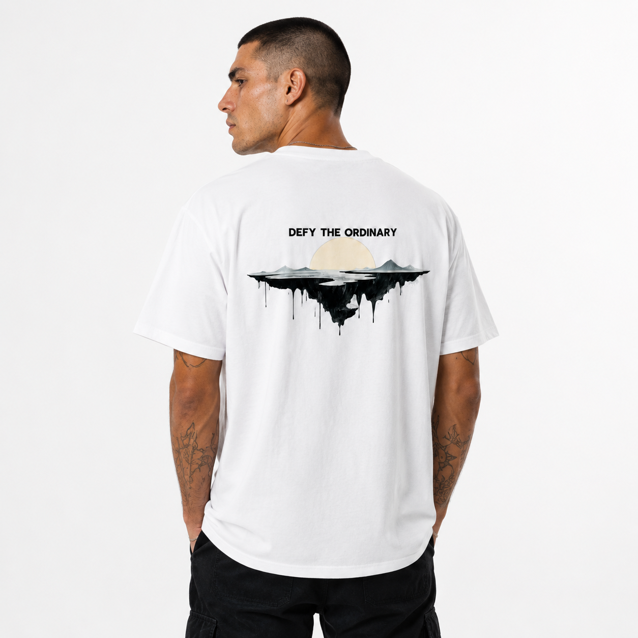 White Rebel 001 Founder’s Edition tee with subtle tonal back graphic